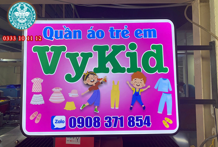 hộp đèn tròn 2 mặt, biển vẫy mica, hộp đèn LED mica, 