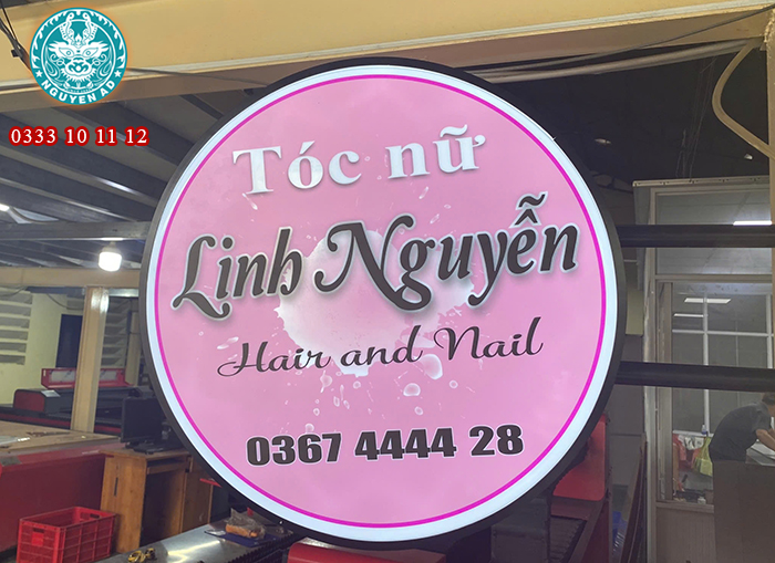 làm hộp đèn đẹp, hộp đèn mica giá rẻ, Nguyễn AD, biển hiệu hút nổi logo