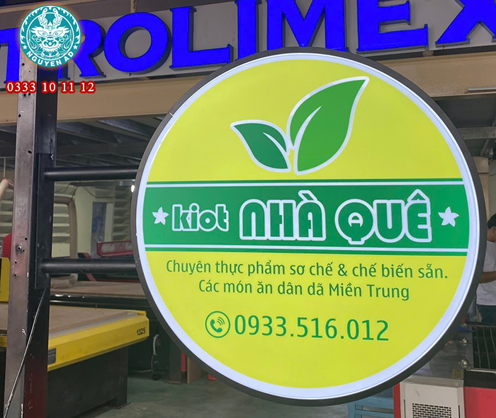 hộp đèn mica hút nổi, biển quảng cáo hút nổi,