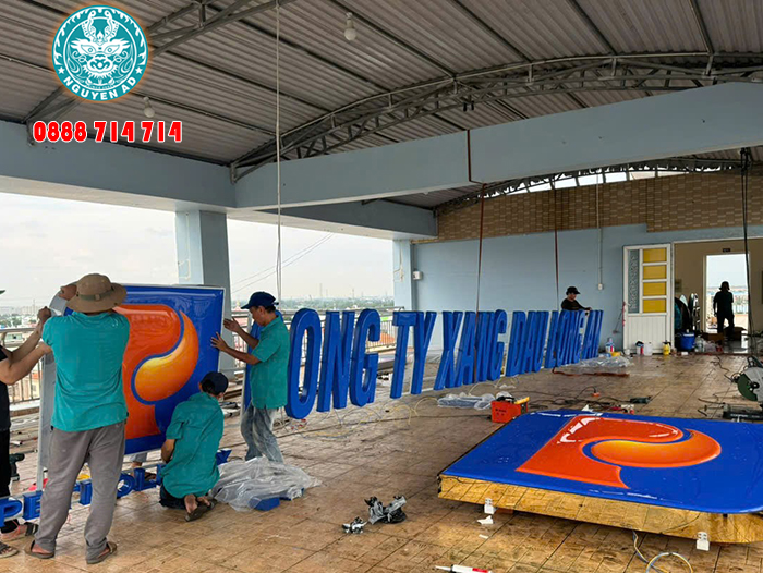đơn vị thi công bảng hiệu Petrolimex uy tín,